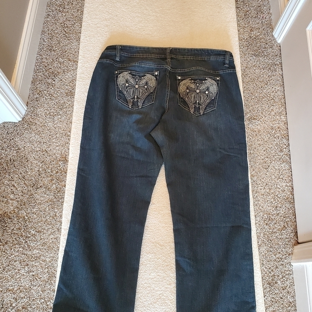 AVENUE DENIM STRAIGHT LEG SZ 18P. - Picture 5 of 6